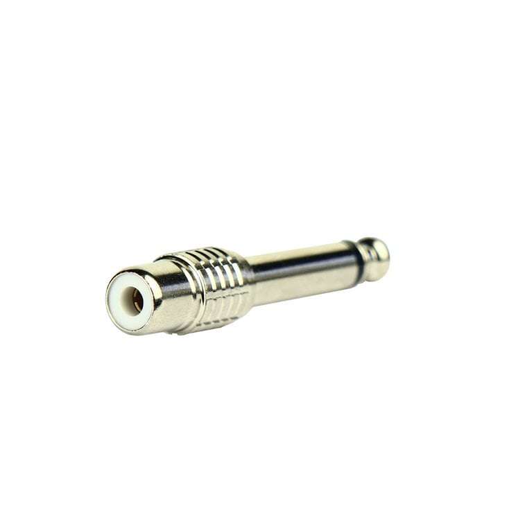 Tecnix 1/4'' Jack to RCA Female Silver Chassis Adaptor - 1 per pack (EACH)