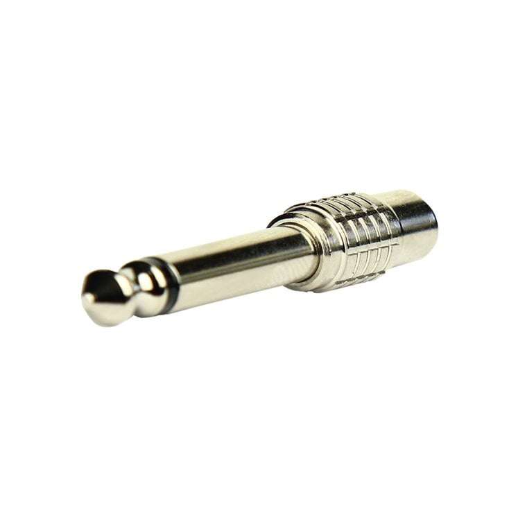 Tecnix 1/4'' Jack to RCA Female Silver Chassis Adaptor - 1 per pack (EACH)
