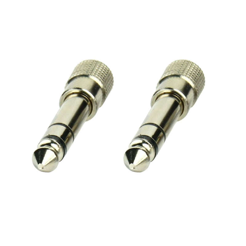 Tecnix 1/4" Jack to Mini Jack Stereo - Stereo Silver Chassis Adaptor