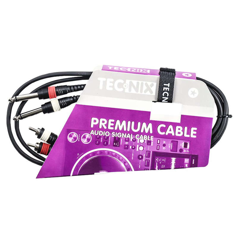 Tecnix Dual Mono 1/4"Jack to Dual RCA male  1.5m