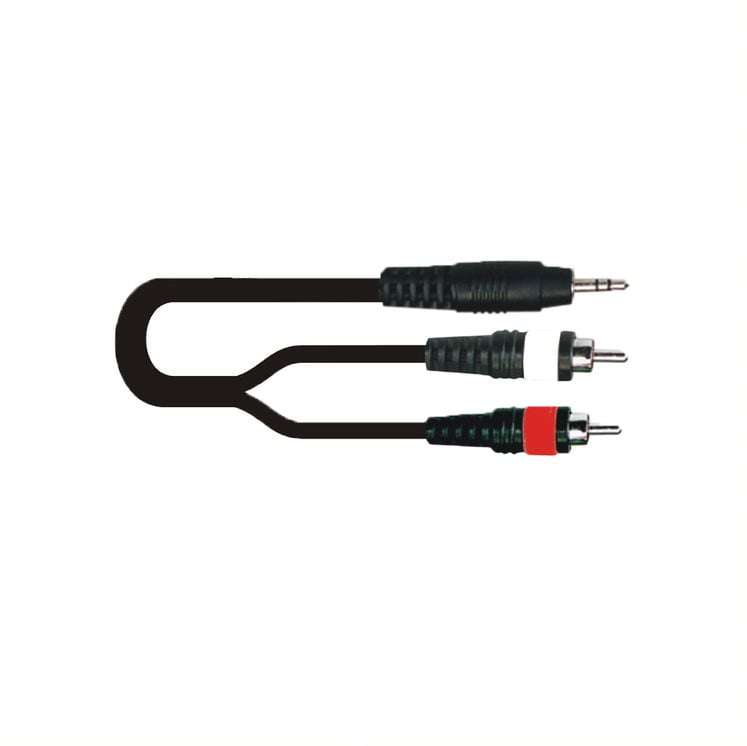 Tecnix Male Mini Jack to Audio RCA Cable - 1.5 Meter