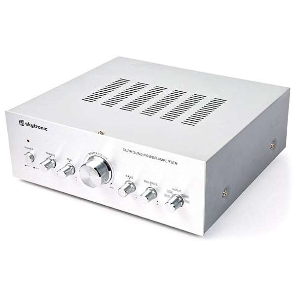 SKYTRONIC AV400 COMPACT HIFI AMPLIFIER 2X 200W SILVER
