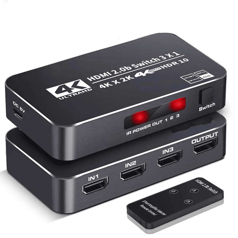TVA - HDMI SELECTOR SWITCH 3 IN 1 OUT WITH IR