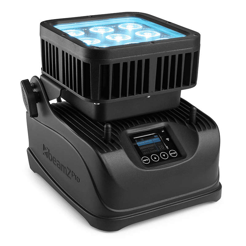 BEAMZPRO STARCOLOR72B LED BATTERY FLOOD LIGHT IP65 9x 8W RGBAW