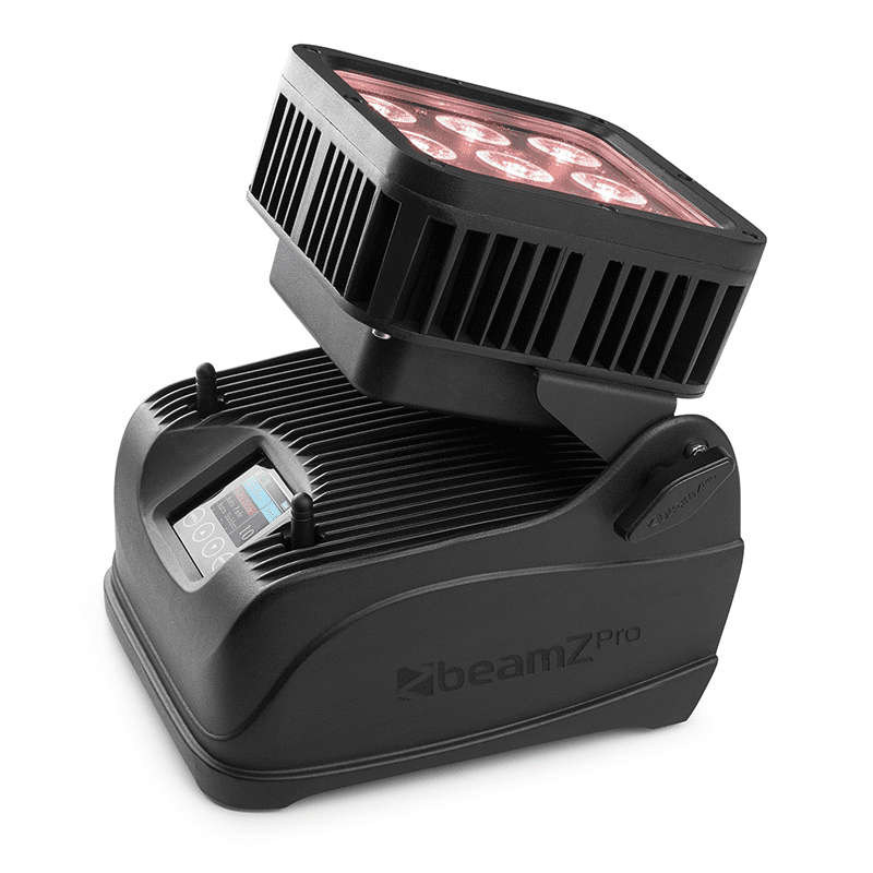 BEAMZPRO STARCOLOR72B LED BATTERY FLOOD LIGHT IP65 9x 8W RGBAW