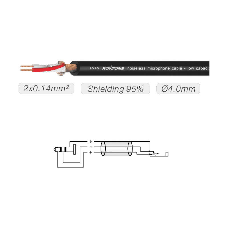 ROXTONE - SMART SERIES SIGNAL LEAD 3.5 M ST  3.5 M ST 6M