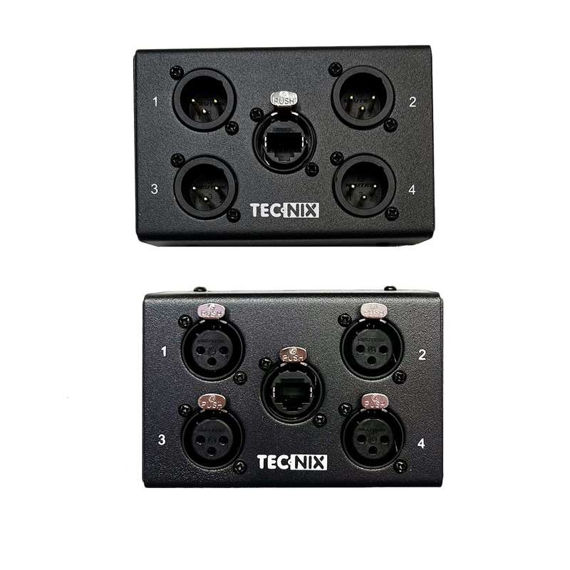 Tecnix Neutrik Distribution Box Bundle XLR over CAT5/6