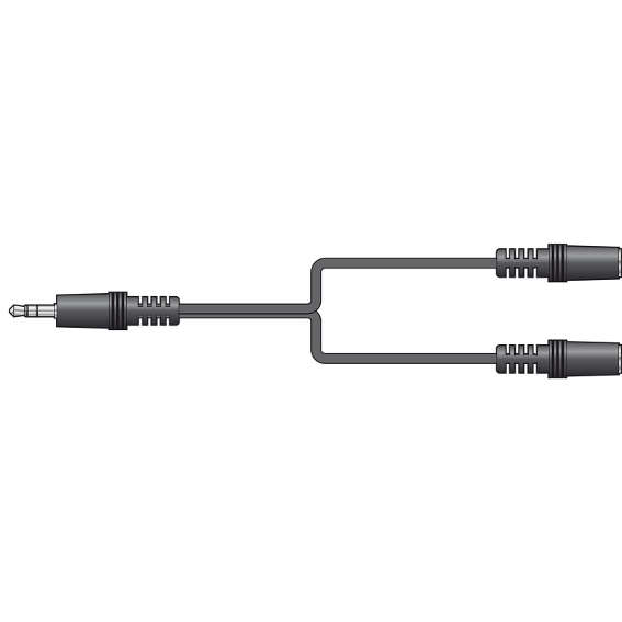 Avlink - 1.2M 3.5mm STEREO PLUG  - 2 x 3.5mm STEREO SOCKETS SPLITTER LEAD