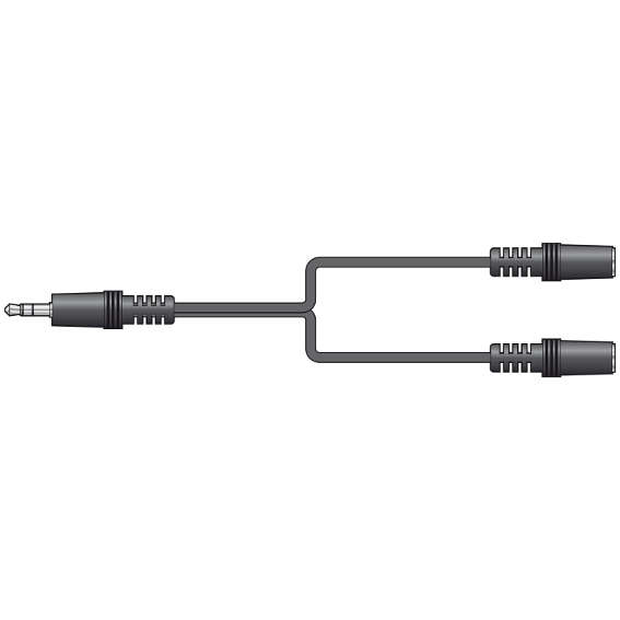 Avlink - 1.2M 3.5mm STEREO PLUG  - 2 x 3.5mm STEREO SOCKETS SPLITTER LEAD
