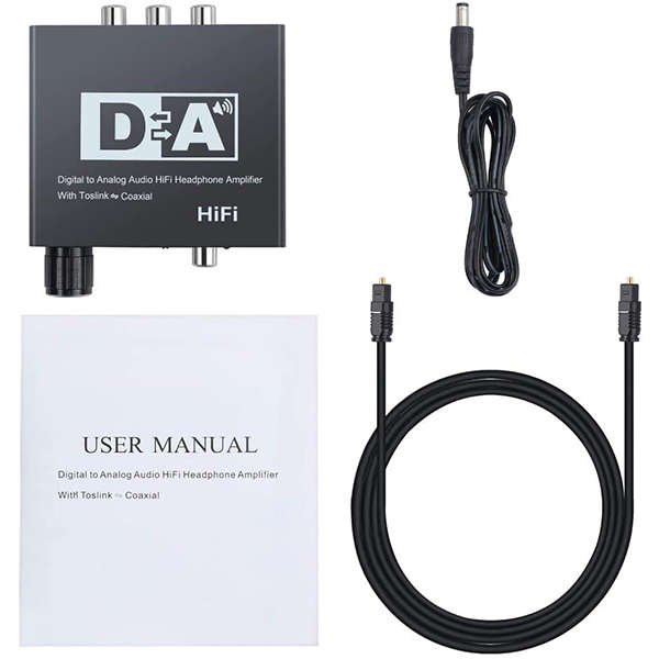 TVA - DAC DA CONV TOSLINK/COAX IN 2RCA OUT WITH BUILT IN PREAMP FOR HEADPHONE (Out of Box)