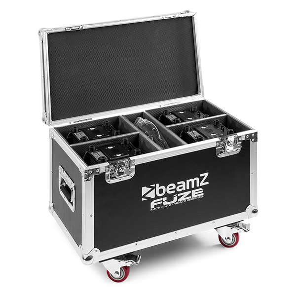 BEAMZ FCFZ4 FLIGHTCASE FOR 4X FUZE 75B/75S/610Z