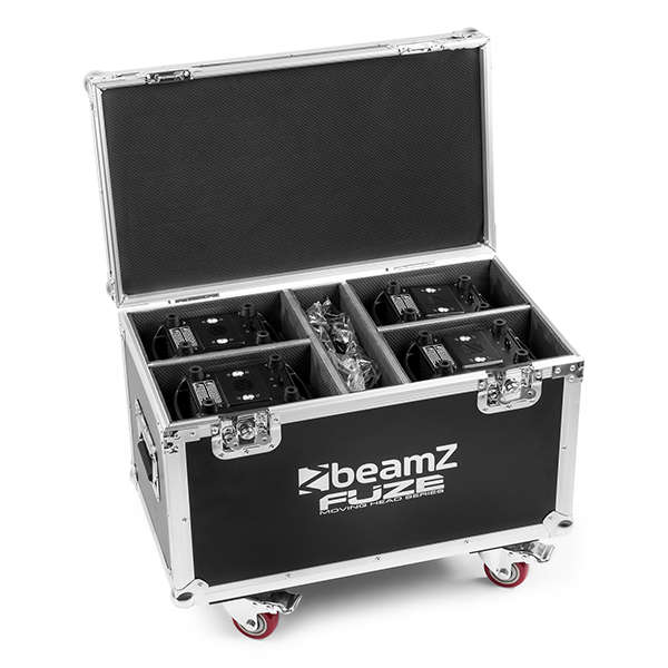 BEAMZ FCFZ4 FLIGHTCASE FOR 4X FUZE 75B/75S/610Z
