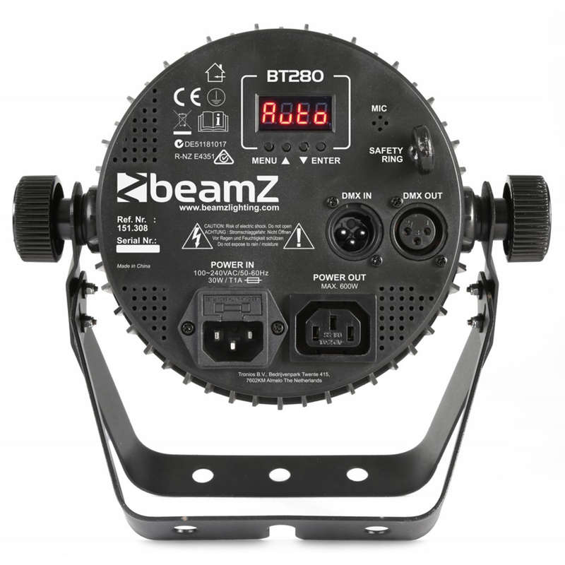BEAMZ BT280 LED FLAT PAR IP20 7x 10W RGBAWUV