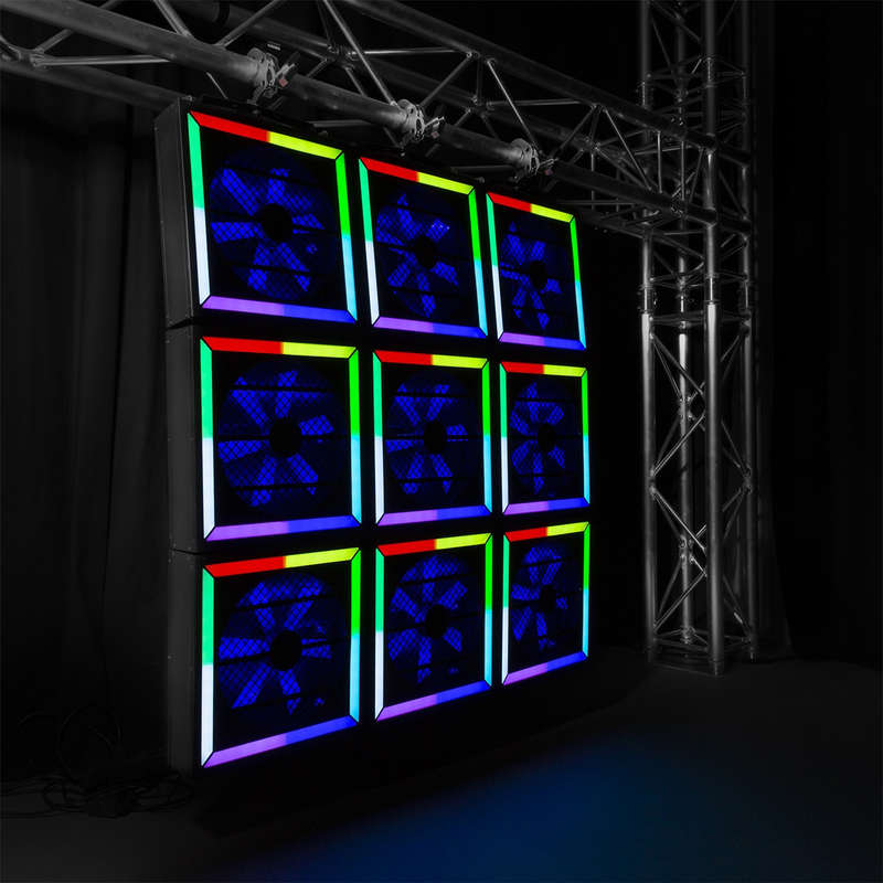 BEAMZ LEDTWIST LED TWISTER 400 FAN RGB DMX