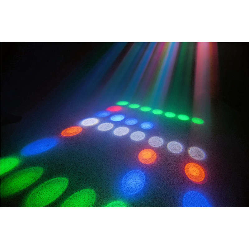 BEAMZ CUB4 II LED QUAD DERBY WITH MOONFLOWER