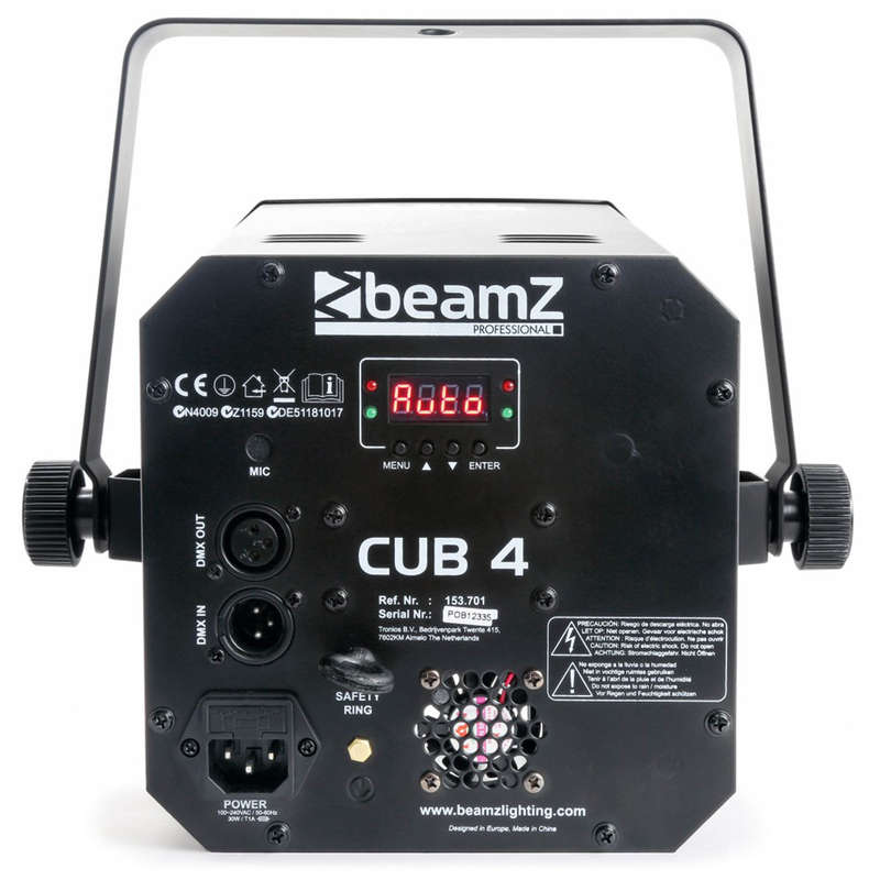 BEAMZ CUB4 II LED QUAD DERBY WITH MOONFLOWER