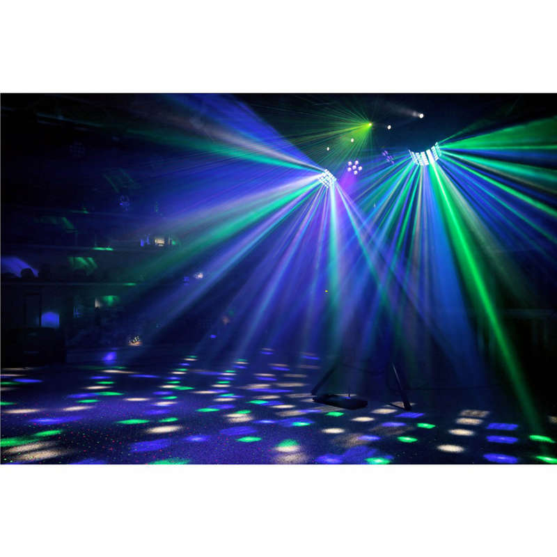 BEAMZ LED SHOWBAR WITH PAR BUTTERFLY LASER AND STROBE 4x 1W LED 12x 8W RGBWUV