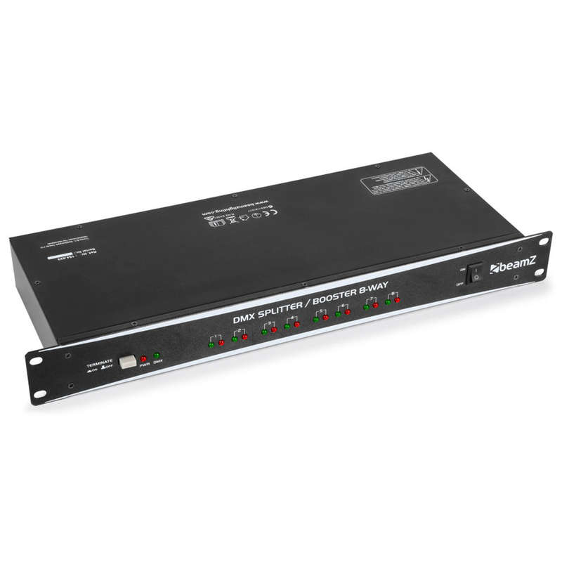 BEAMZ DMX8 DMX BOOSTER/DISTRIBUTOR 8 WAY