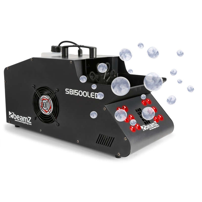 BEAMZ - SB1500LED SMOKE & BUBBLE MACHINE RGB LEDS