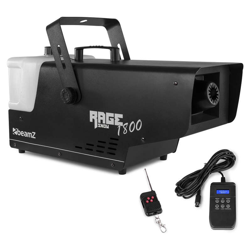 BEAMZ - RAGE1800 SNOW MACHINE WITH WIRELESS AND TIMER CONTROLLER