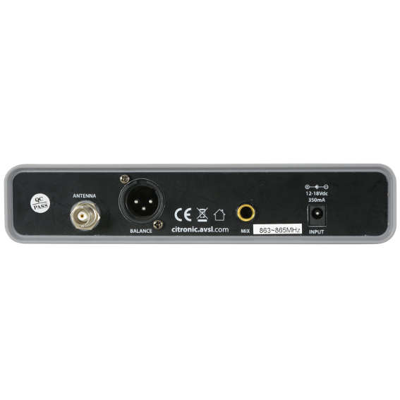 CITRONIC RU105-N LAPEL MICROPHONE UHF 863 - 865MHz