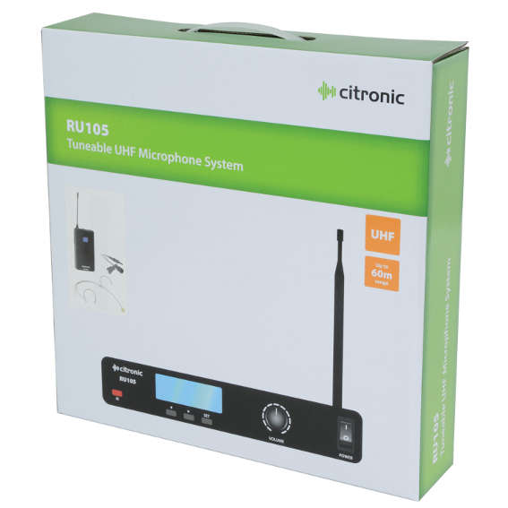CITRONIC RU105-N LAPEL MICROPHONE UHF 863 - 865MHz
