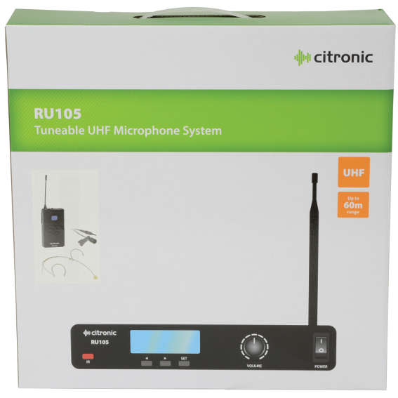 CITRONIC RU105-N LAPEL MICROPHONE UHF 863 - 865MHz