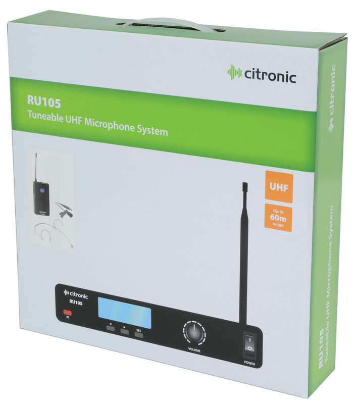 CITRONIC RU105-N LAPEL MICROPHONE UHF 863 - 865MHz