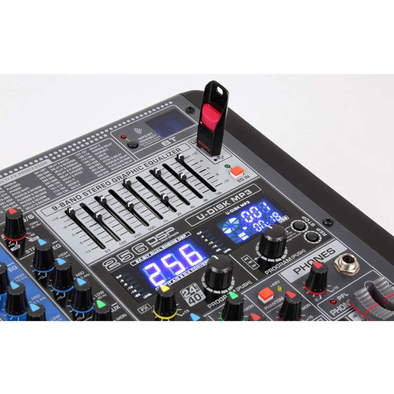 Power Dynamics - PDM-S604 STAGE MIXER WITH DSP/BT/USB/MP3