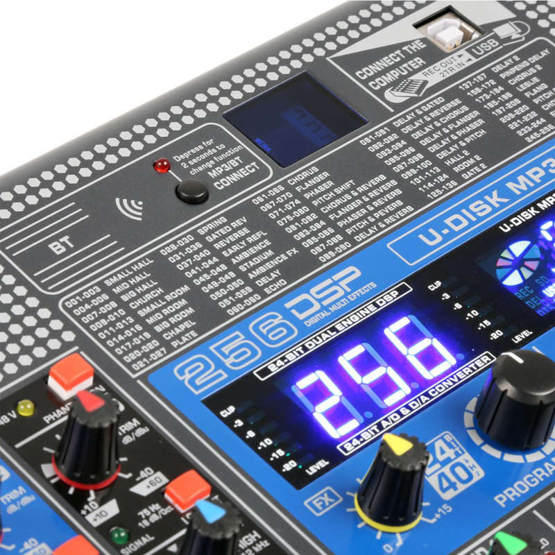 Power Dynamics - PDM-S2004 STAGE MIXER STAGE MIXER WITH DSP/BT/USB/MP3