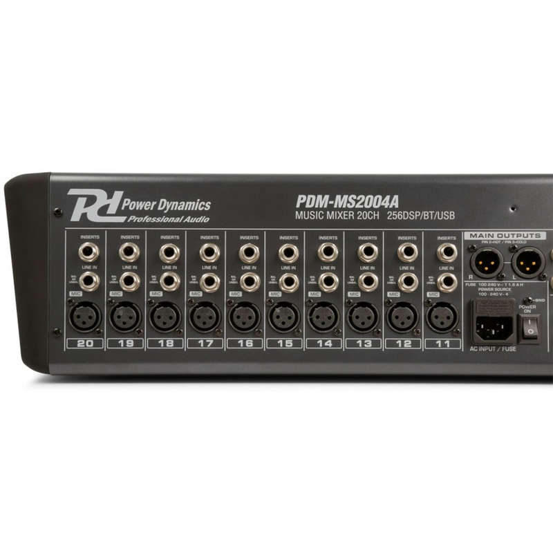 Power Dynamics - PDM-S2004 STAGE MIXER STAGE MIXER WITH DSP/BT/USB/MP3