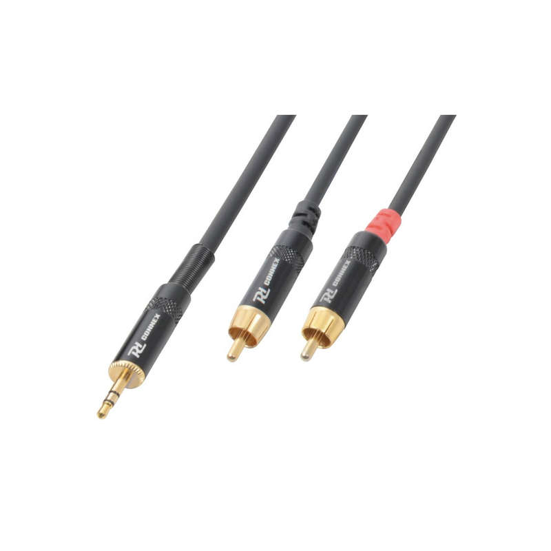 PDC CX85-3 SIGNAL LEAD 3.5MM STEREO MALE  - 2X RCA MALE 3M