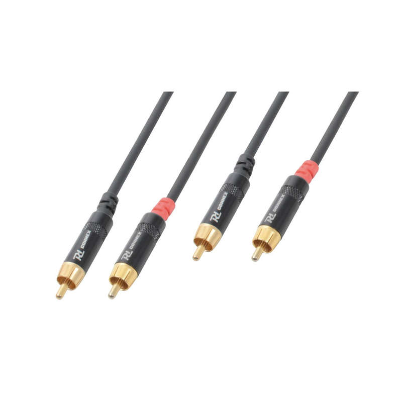 POWER DYNAMICS CONNEX - 6M SIGNAL LEAD 2X RCA MALE - 2X RCA MALE