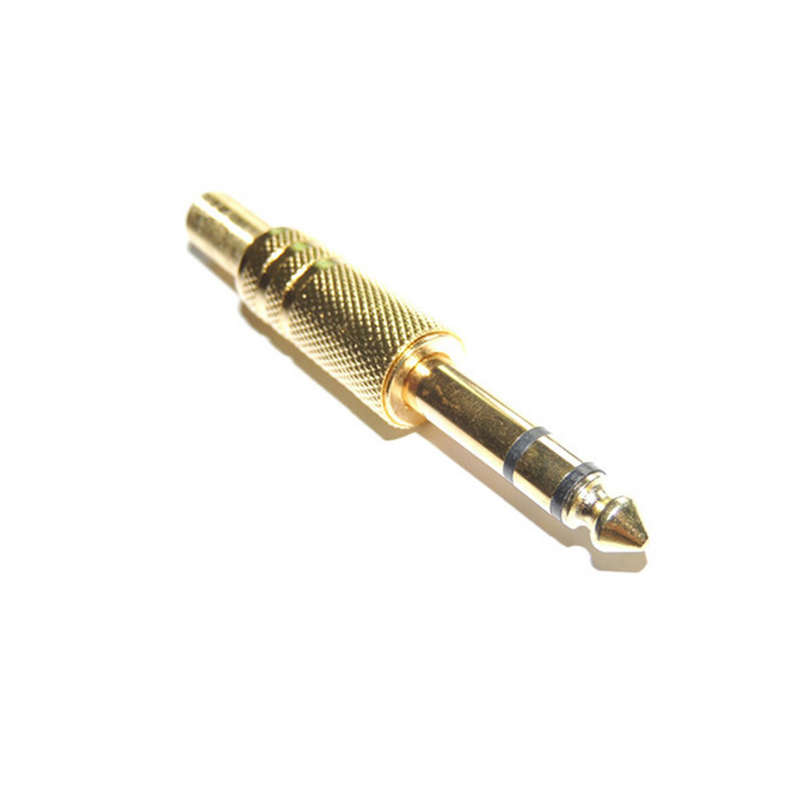 TVA CONNECTOR 6.3mm STEREO MALE GOLD