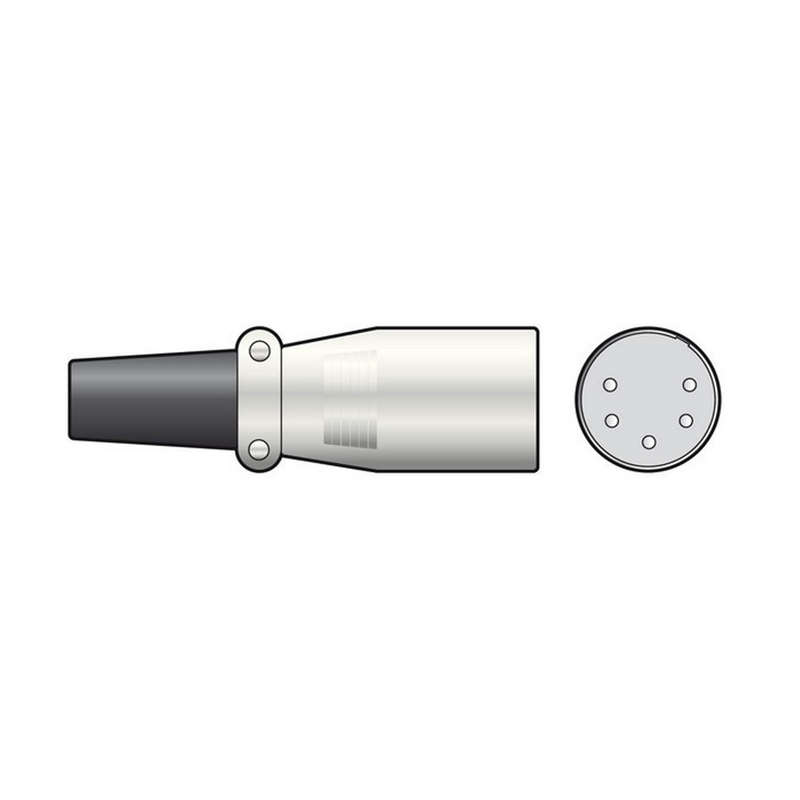 TVA CONNECTOR XLR INLINE MALE 5 PIN