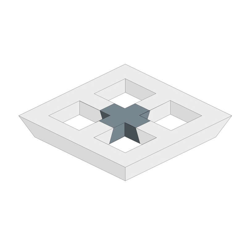 ALUSTAGE TRIO 290 TRUSS  4 WAY CROSS