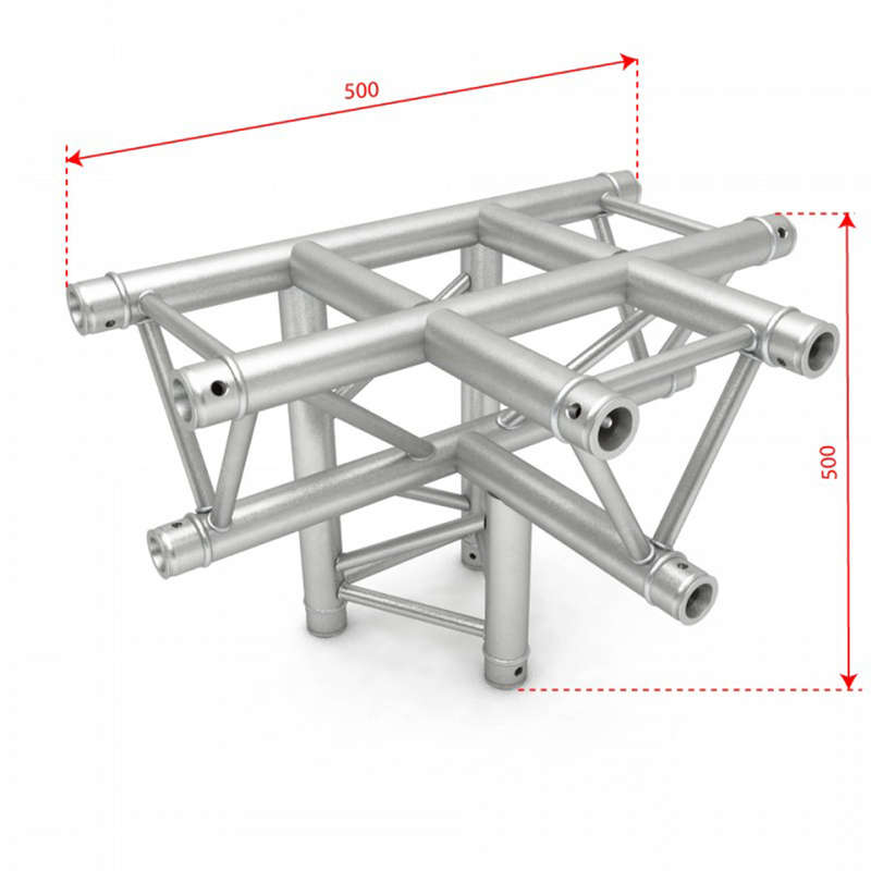 ALUSTAGE TRIO 290 TRUSS 90 4 WAY T-PIECE