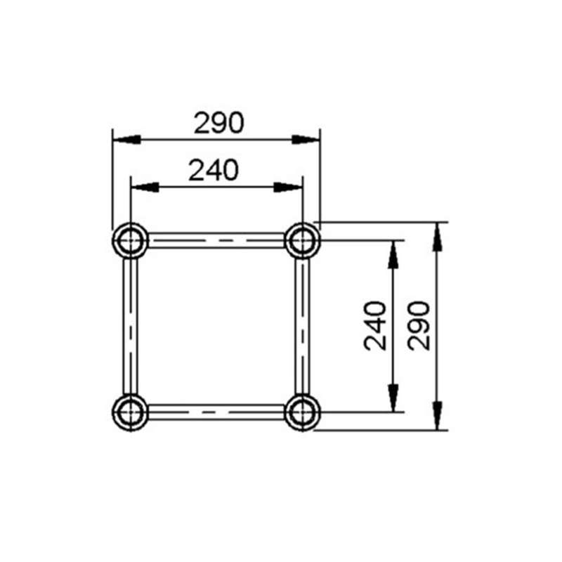 ALUSTAGE QUAD 290 TRUSS 2M