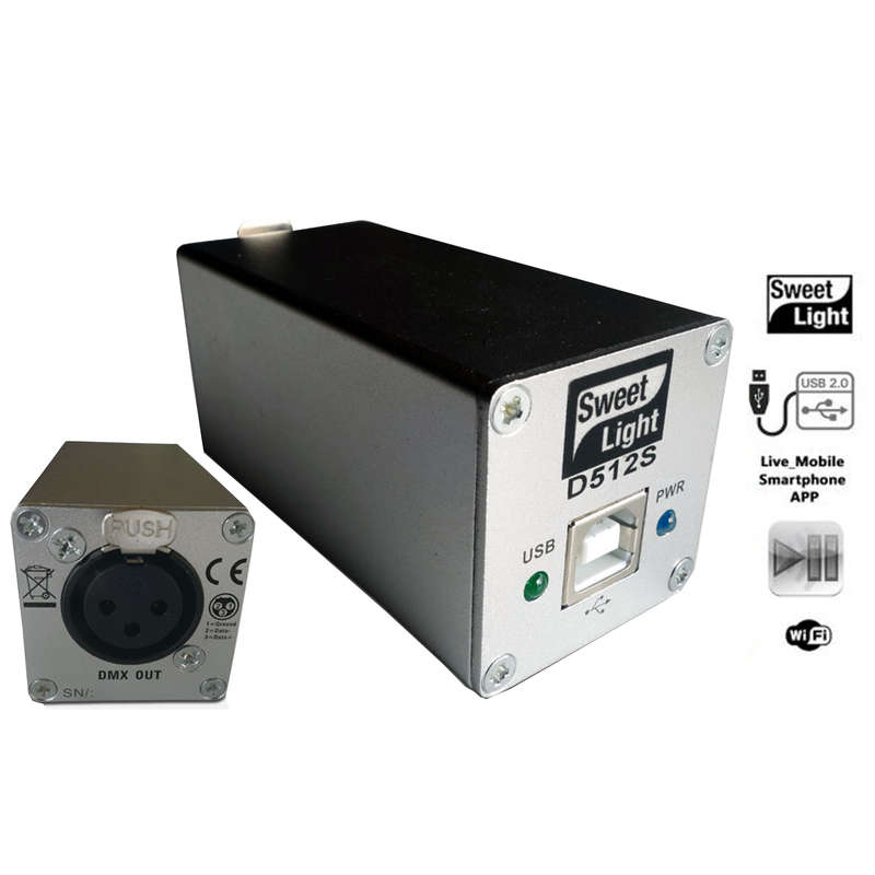 SWEETLIGHT D512S USB DMX SOFTWARE 512 CHANNELS