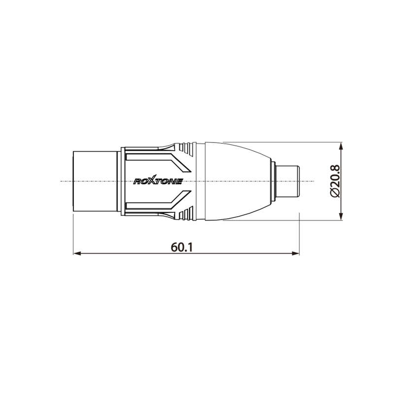 ROXTONE ADAPTOR XLR FEMALE TO RCA FEMALE
