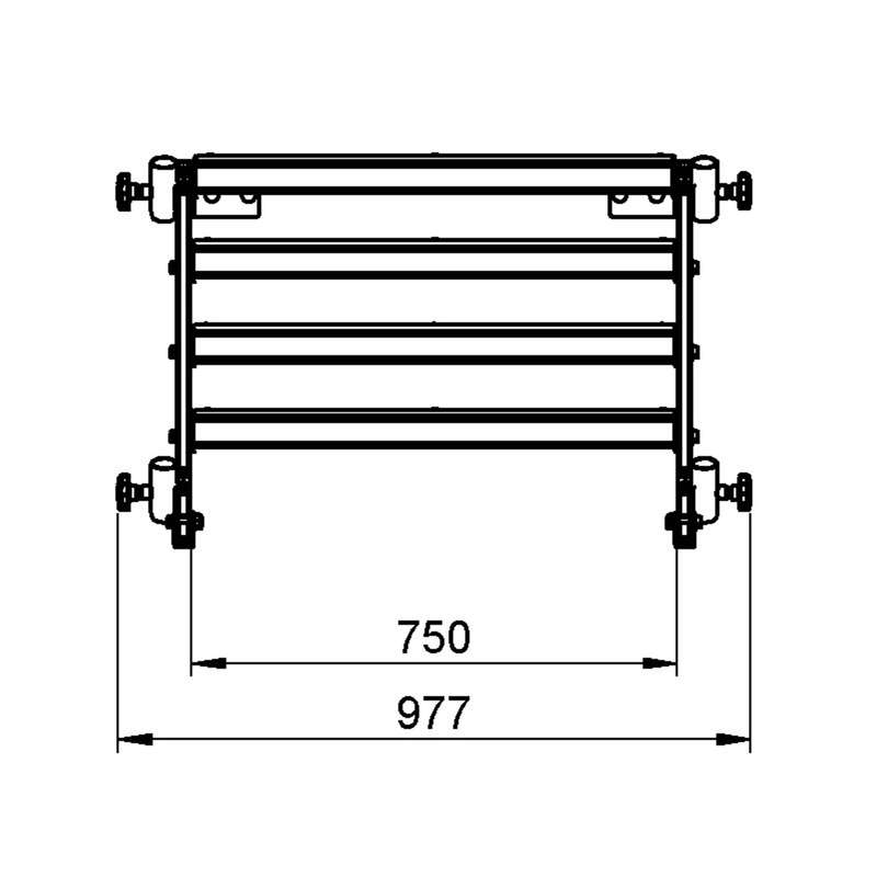 ALUSTAGE ADJUSTABLE STAGE STAIRS 600MM - 1000MM