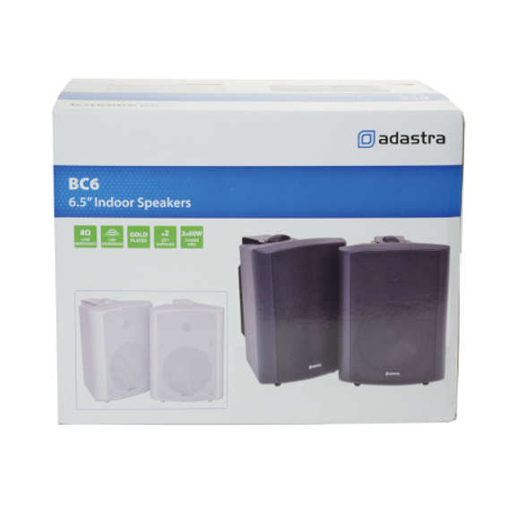 ADASTRA BC6-W PASSIVE WALL MOUNT SPEAKER 6.5IN WHITE 60W 8 OHM