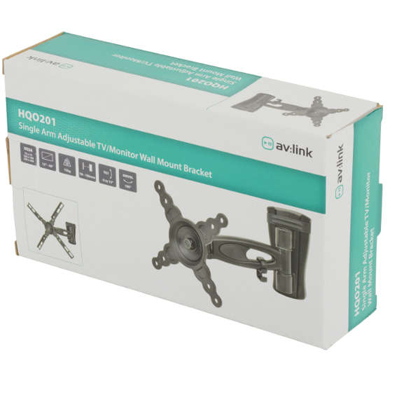 AVLINK - HQO201 FULL MOTION TV WALL MOUNT BRACKET