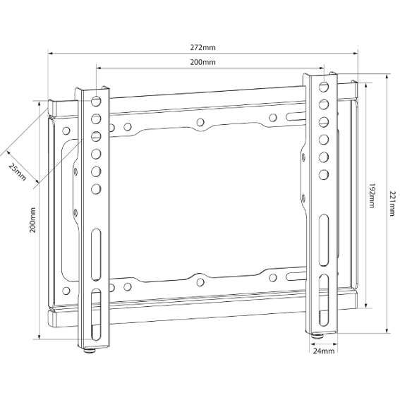 AVLINK - SF201 FIXED TV WALL BRACKET
