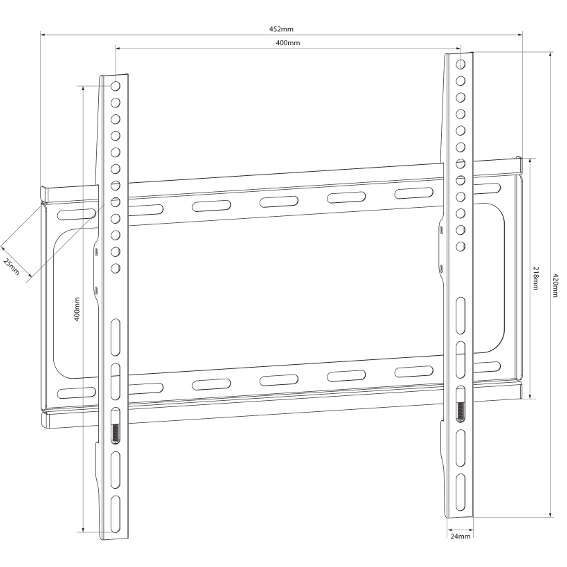 AVLINK - SF401 FIXED TV WALL BRACKET