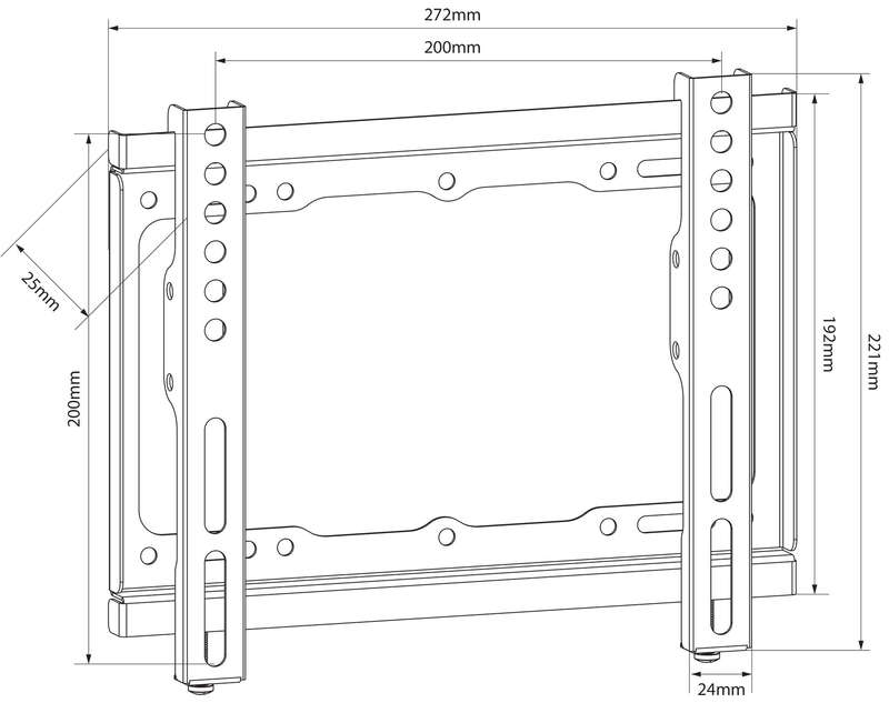 AVLINK - SF201 FIXED TV WALL BRACKET