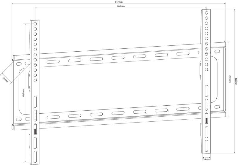 AVLINK - SF601 FIXED TV WALL BRACKET
