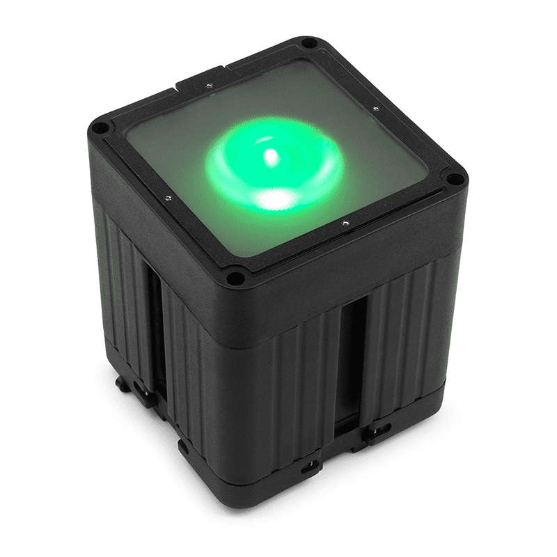 BEAMZPRO KUBE20BK LED BATTERY UPLIGHT IP65 1x 20W RGBAWUV