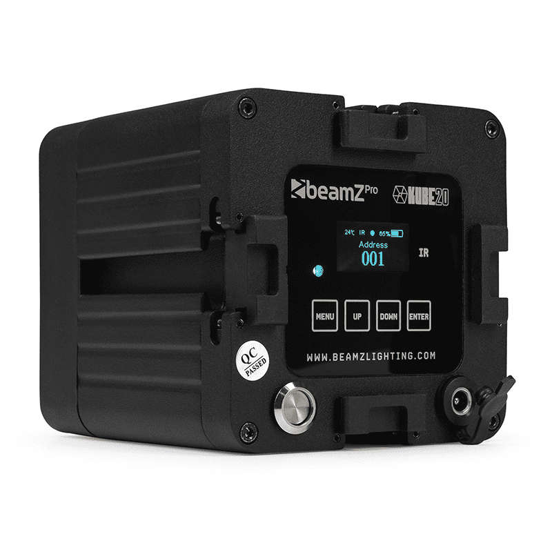 BEAMZPRO KUBE20BK LED BATTERY UPLIGHT IP65 1x 20W RGBAWUV