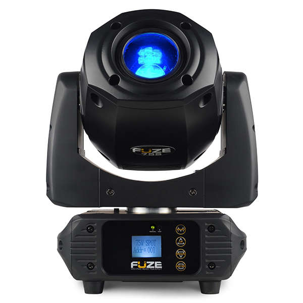 BEAMZ FUZE75S LED MOVING HEAD SPOT 1x 75W [2 IN A FLIGHTCASE]